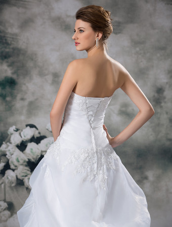 Robe de mariée princesse bustier à traîne robe de mariage