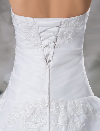 Robe de mariée princesse bustier à traîne robe de mariage