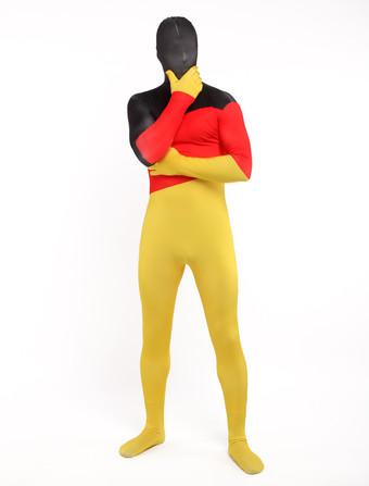 Halloween Morph Suit Dark Red Lycra Spandex Zentai Suit - Milanoo.com