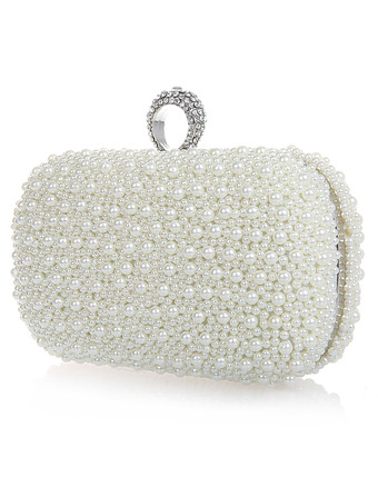 Sac à main de mariage rose clair sac à main perles paillettes en alliage