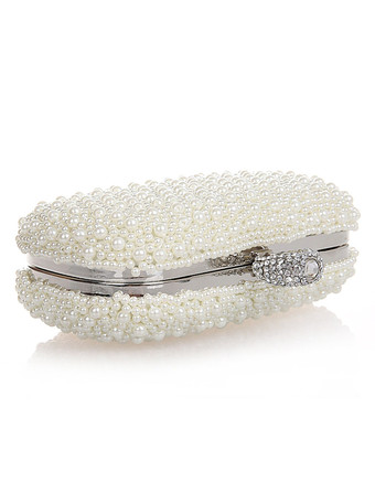 Sac à main de mariage rose clair sac à main perles paillettes en alliage