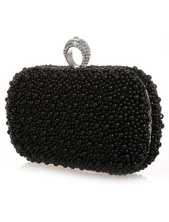 Sac à main de mariage rose clair sac à main perles paillettes en alliage