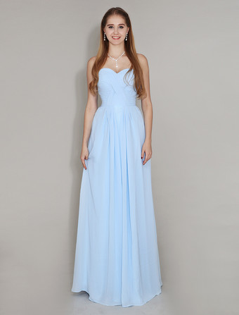 Hellblau lang kleider Elegante Abendkleider