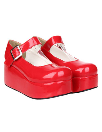 【安心保証】ロリィタシューズ　無地　カジュアル　スウィート　モンクストラップ