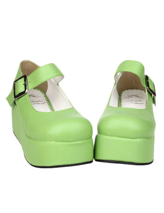 【安心保証】ロリィタシューズ　無地　カジュアル　スウィート　モンクストラップ