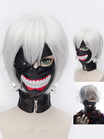 Tokyo Ghoul Kaneki Ken Halloween Cosplay Wig