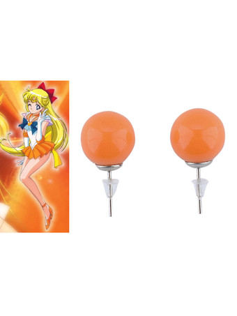 Sailor Moon  Sailor Venus Cosplay Accessories Minako Aino Orange Earrings