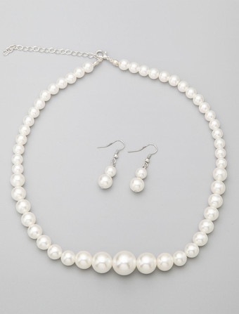 Vintage Pearls Bridal Wedding Jewelry Set