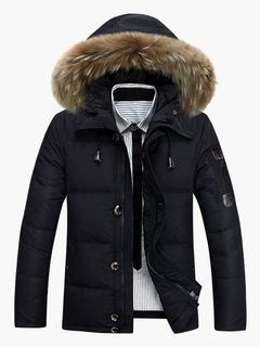 mens winter parka fur hood