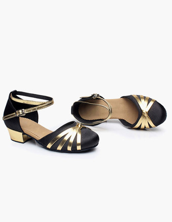 アンクル　ストラップ　サテン　ボールルームシューズ