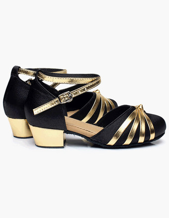 アンクル　ストラップ　サテン　ボールルームシューズ