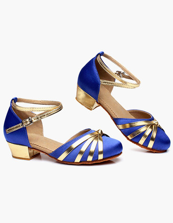 アンクル　ストラップ　サテン　ボールルームシューズ