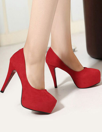 パンプス 厚底 プラットフォーム ブラック ピンヒール ラウンドトゥ マイクロスエード シューズ 11.5cm レイブ・クラブ クローズドバック パーティー キャバ イベント フォーマル レディース靴