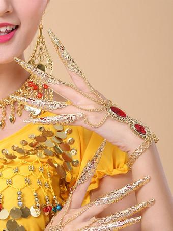 Belly Dance Costume Headgear Gold Synthetic Bollywood Dance Accessories for  Women - Milanoo.com