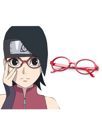 Costume Carnevale Accessori occhiali rossi per cosplay di Naruto Uchiha Sasuke