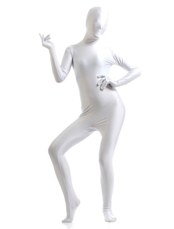 Full Body White Spandex Suit