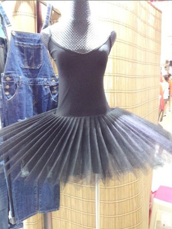 ブラック バレエ レオタード ホワイト バレエ衣装 女性用 バレリーナ 大人用 ライクラ・スパンデックス パフォーマンス ダンス衣装　コスチューム