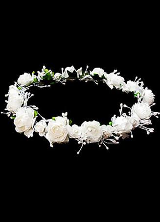 6-piece Set, Prom Flower Bracelet Crown Of The Bride And Groom's