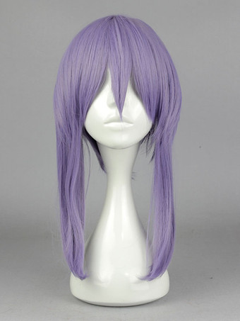 Halloween Seraph púrpura de la peluca de Anime extremo con fibra resistente al calor 