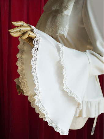 ロリィタブラウス シャーリング長袖コットンレトロスパーティー