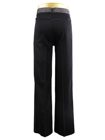 ラテンダンス衣装　ブラック　ラテンダンサー　男性用　大人用　アセテート　ダンス　パンツ　