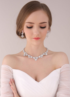 Stylish Jewelry For Special Occasions Wedding Milanoo Silver Women Jewelry Rhinsestone Triangle Sterling Evening Sets