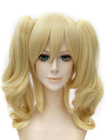 Suicide Squad Harley Quinn Cosplay Wig Blonde Bunches Cosplay Wig Halloween