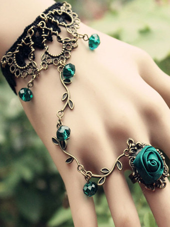 ロリィタ手飾り ロリィタアクセサリー パーティー レース レトロ ブラック