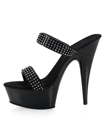 Mules sexy talon haut plateforme chaussures pole danse