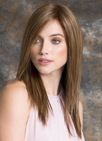 ウィッグ　亜麻色　女性用　女性用　ストレート　耐熱ファイバー　フルウィッグ　レイヤード　シック＆モダン　ストリートウェア　