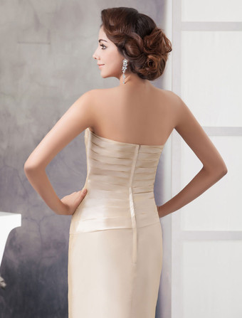 2ピース　新婦の母のドレス　スーツ　ストラップレス　花　フロア丈　マーメイド　イブニングドレス Milanoo