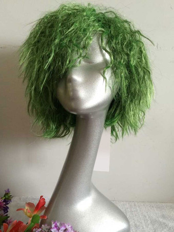 Batman Joker Cosplay Wig Green Curly Wig Halloween