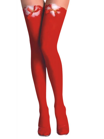 サンタコスプレ衣装　2025　レッド　ニーハイソックス　クリスマス靴下　クリスマス　ハロウィンサンタコスチューム