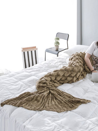 Carnevale Dormire coperta lavorata a maglia pigiama sirena onesie Snuggie per adulto Halloween