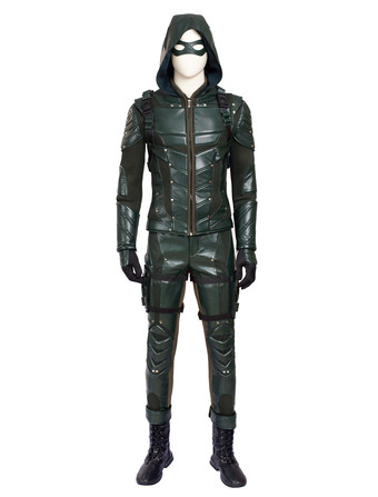 Arrow Season 5 Green Arrow Oliver Queen Costume cosplay di Halloween 2024