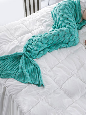 VerdeCarnevale Dormire coperta lavorata a maglia pigiama sirena onesie Snuggie per adulto Halloween