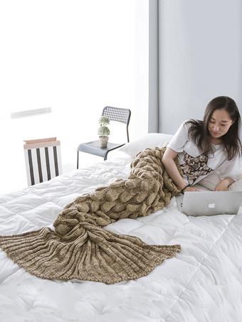 Kigurumi Onesie Snuggie Mermaid Pajamas Knitted Sleeping Blanket