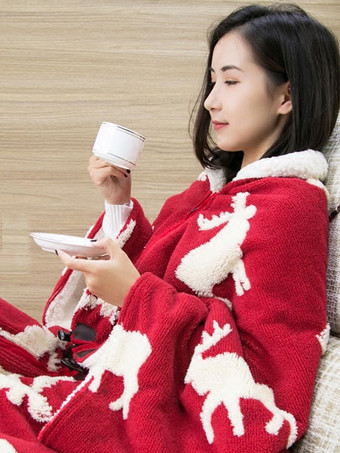 Onesie Snuggie Pajamas Christmas Sleeved Blanket Winter Sleepwear For Adult Costume Halloween onesie pajamas