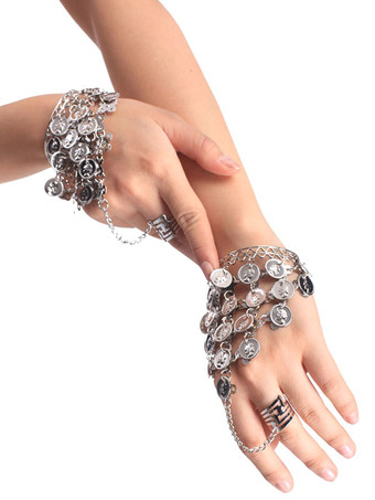 ベリーダンス衣装　ゴールド　合金　ベリーダンス　大人用　女性用　ブレスレット　ベリーダンサー　