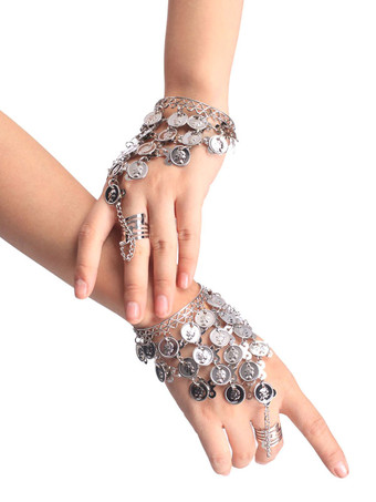 ベリーダンス衣装　ゴールド　合金　ベリーダンス　大人用　女性用　ブレスレット　ベリーダンサー　