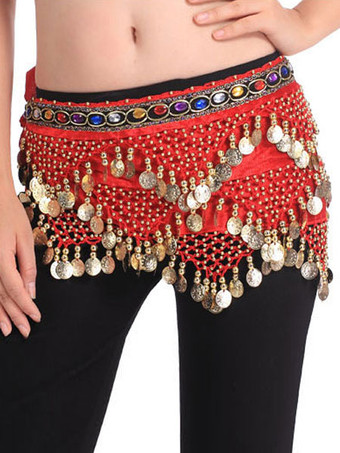 ベリーダンス衣装　大人用　ポリエステル　女性用　ベリーダンサー　サッシュベルト　ベリーダンス　