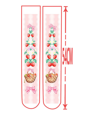 ロリィタ靴下　ピンク　スウィート　ベルベット　カジュアル　ソックス　