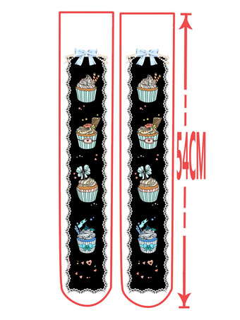 ロリィタ靴下　ソックス　ベルベット　カジュアル　スウィート　