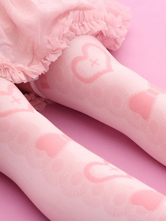 ロリィタ靴下　ピンク　ソックス　ベルベット　カジュアル　スウィート　