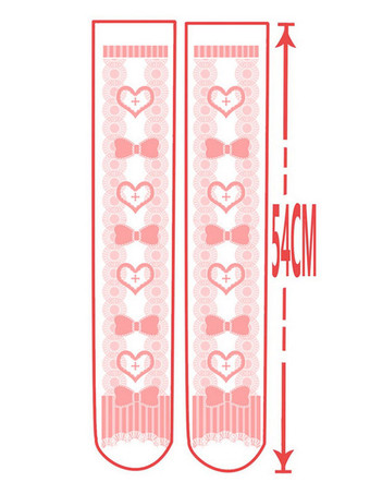 ロリィタ靴下　ピンク　ソックス　ベルベット　カジュアル　スウィート　