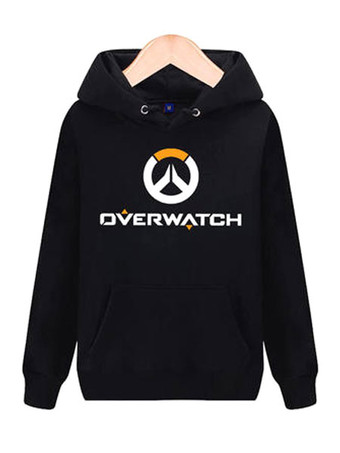 Overwatch Shimada Hanzo Jacke Cosplay Kapuzen Sweatshirt Hoodie Schwarz Anime