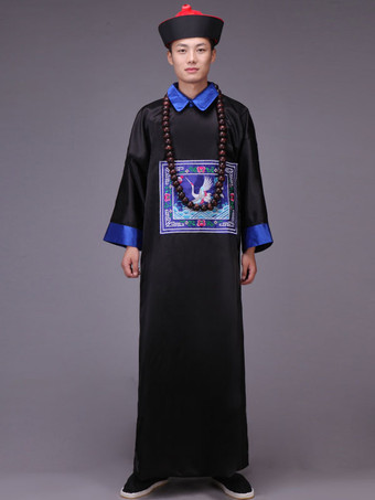 ブラック コスチューム　浴衣　着物　和服　ブラック　マルディグラ　サテンファブリック　チャイニーズ　