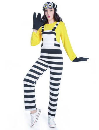 Halloween Minions Funny Costume Jumpsuit For Women