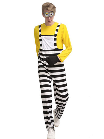 Halloween Minions Funny Costume Jumpsuit For Men
