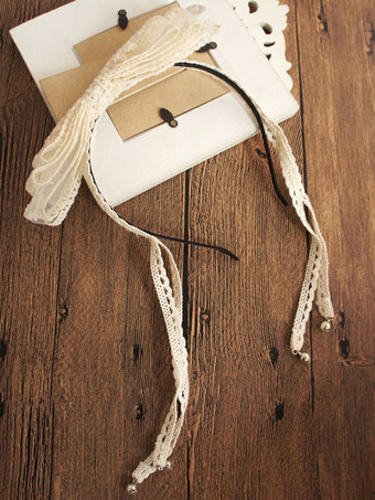 ロリィタヘアアクセサリー　ホワイト　レース　お茶会　チュール　髪飾り　レース　スウィート　